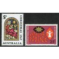 Australia 1969 Christmas set 2v SG444-445 UM