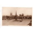 NICE PRINTED POSTCARD OF THE MARKET PLACE HELMS...