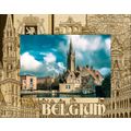 Belgium Laser Engraved Wood Picture Frame Lands...