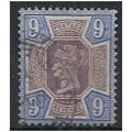 1887 SG209 9d Purple/Blue Fine Used . ..
