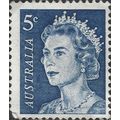 AUSTRALIA, Queen Elizabeth II, blue 1967, 5c