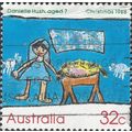 AUSTRALIA, CHRISTMAS, Child's Mary and Manger, ...