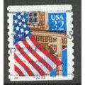 Used 2913 32c U.S. Flag Over Porch Fine CNS 222...