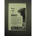 1930 Ken-L-Ration Dog Food Ad - Have You a Dog?