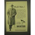 1954 Dexter Weatherproofs Fashion Ad - Well Met!