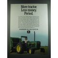 1986 John Deere 2350 Tractor Ad - More Tractor. Less Money. Period