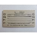 BR Southampton Docks - Blank 1st Single Ticket