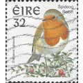 EIRE, BIRDS, Robin, white 1997, 32, #4