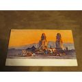 Early Aegypten series Postcard - Statues & Came...