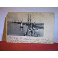 THE ALBERT HARBOUR, JERSEY used antique postcar...