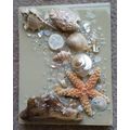 New Handmade OOAK Seashell Resin Mosaic Wall De...