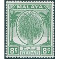 Kedah 1952 8c green SG81a unused