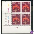 South Africa 1974 - 3c P. cyranoides x 4 MNH