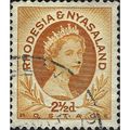 RHODESIA & NYASALAND, Queen Elizabeth II, light...