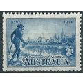 Australia 1934 SG148a 3d Blue Perf 11.5 Mounted...