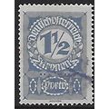 Po Mi 85 x (ʘ): 1½ Kr. deep blue Postage Due St...