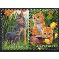 Australia 1996 Pets - Cats / Dogs 45c Joined Pa...