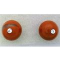 Red Jasper Crystal 8mm Gemstone Stud Earrings 3