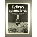 1969 Coca-Cola Coke Soda Ad - Relieves Spring Fever