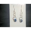 Exclusive navy blue baguette cut glass euro bea...