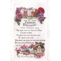 Toy Train For Fathers Birthday Antique Greeting...