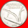 PLOUGH AND EARS: ITALY ★ 10 LIRAS 1975R!★LOW ST...