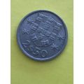 Umlaufmünze Portugal 2,50 Escudos 1980