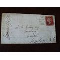 1866 GB QV 1d Red stamp FO Plate 76 entire Will...