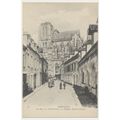 ABBEVILLE La Rue de l'Hôtel-Dieu et l'Eglise Sa...