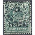 1902 O20 1/2d Blue-Green Inland Revenue Officia...