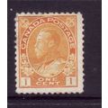 CANADA 1922 SG 246 1c CHROME YELLOW FINE USED#6