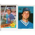 Two 1985 Topps Ryne Sandberg cards- 713, All-St...