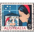 AUSTRALIA, CHRISTMAS, Nativity, blue 1964, 5d