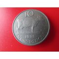 1968 GUERNSEY 10 NEW PENCE FREE POST COIN - 3. AY