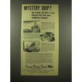 1944 Great White Fleet Ad - Mystery Ship?