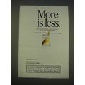 1989 Merit Cigarettes Ad - More is less