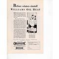Williams Oil-O-Matic Heating Full Page Print Ad...