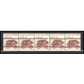 1898Ab 4c Stagecoach Fine MNH Dry Gum PNC 5/5 L...