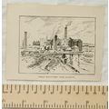 Vintage engraving - Great Ironworks near Glasgow