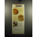 1973 Rice-a-Roni and Kikkoman Soy Sauce Ad - recipes for Kikko Roni Cornish