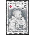 FRANCE 1965 RED CROSS CHARITY PIEL BABY IN BIB ...