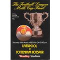 LIVERPOOL v TOTTENHAM HOTSPUR MILK CUP FINAL 1982