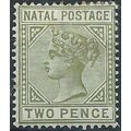 Natal 1887 SG107 2d Olive-Green Die II Mounted ...