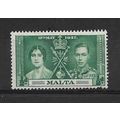 Malta.SG214 1/2d Green.Mounted Mint.July19