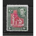 St.Vincent.SG158 5s Scarlet and Deep Green.Moun...