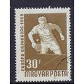 HUNGARY 1958 SPORTS CHAMPIONSHIPS 30f TABLE TEN...