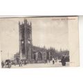 Vintage B&W Postcard - Cathedral West Manchester