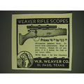 1936 Weaver Rifle Scopes Ad