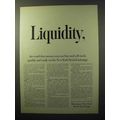 1964 Members New York Stock Exchange Ad - Liquidity