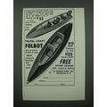 1966 Travel Craft Folbot Boat Ad